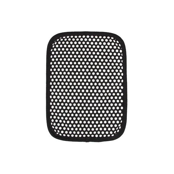 Royale Solid Pot Holder/with White Silicone Dots Black