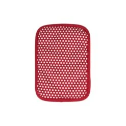 Royale Solid Pot Holder/with White SIlicone Dots Paprika