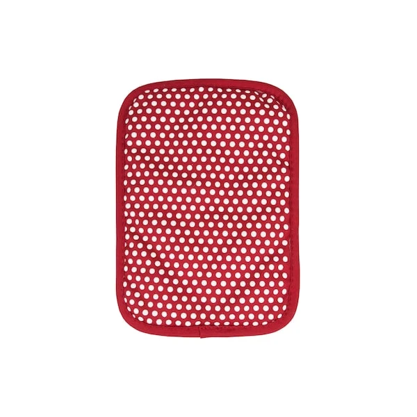 Royale Solid Pot Holder/with White SIlicone Dots Paprika