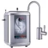 Instant Hot Water Dispenser With Brushed Nickel Hot Water Faucet With Safety Lock