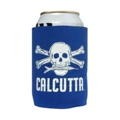 Pocket Can Cooler Royal Blue WWht Logo