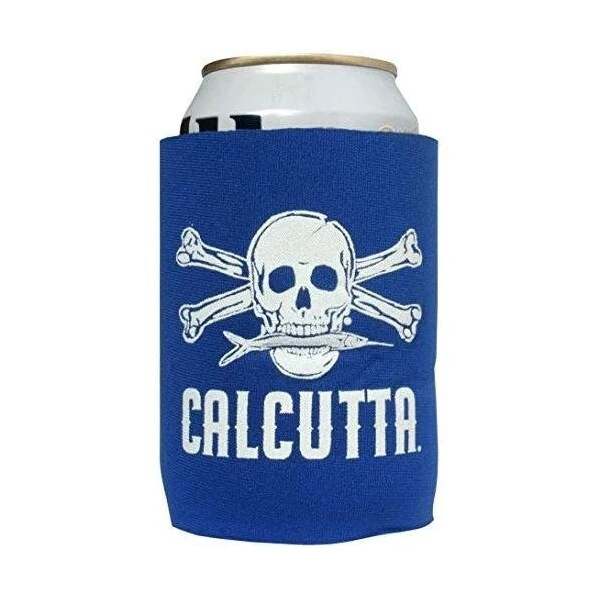 Pocket Can Cooler Royal Blue WWht Logo