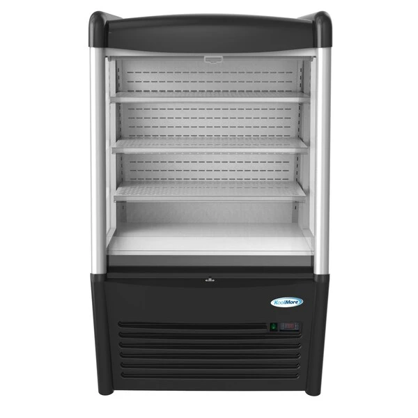 36" Open Air Merchandiser Grab And Go Refrigerator With LED Lighting And Night Curtain - Image 5
