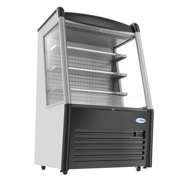 36" Open Air Merchandiser Grab And Go Refrigerator With LED Lighting And Night Curtain - Image 7