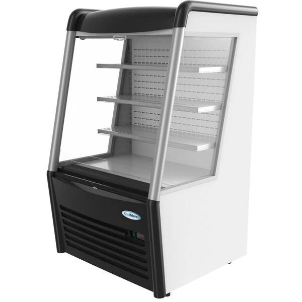 36" Open Air Merchandiser Grab And Go Refrigerator With LED Lighting And Night Curtain - Image 4