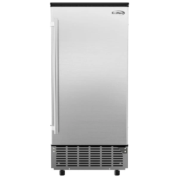 Stainless-Steel Built-In Ice Maker Machine With Large 25 Lb Cube Storage Basket, Full Cube Production - Image 6