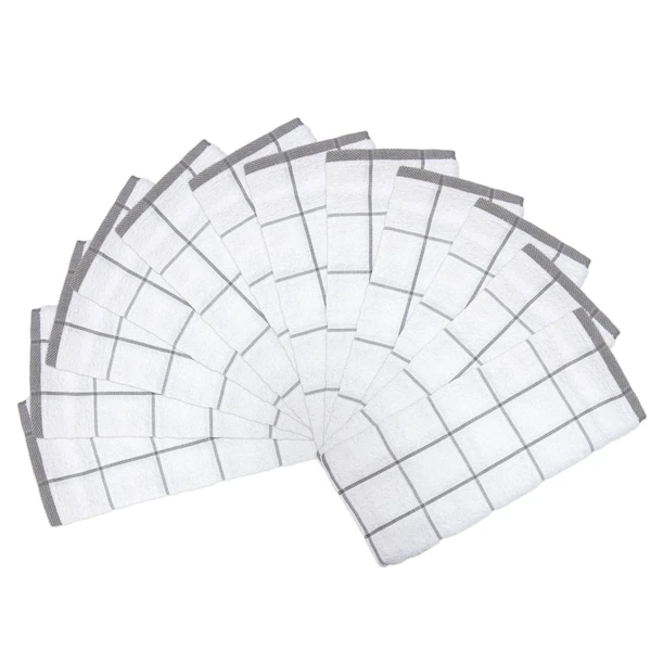 Kitchen Towels - 15 X 25 -Grey 12 Pack, 12PK