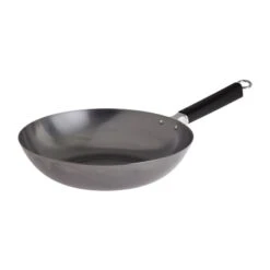 Professional Series Carbon Steel Stir Fry Pan With Phenolic Handle, 12-In.