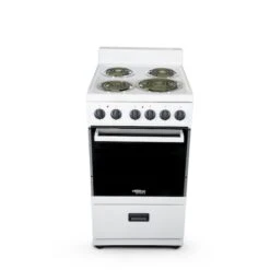 20" 4-Burner Electric Stove In White