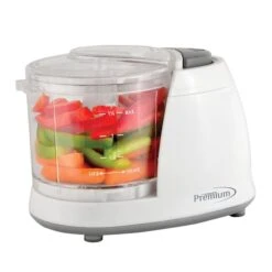 1.5 Cup Mini Food Chopper In White