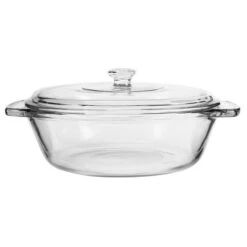 Casserole Covered Clear 2Qt