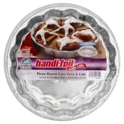 Handy Foil Rounded Cupcake Pan With Lid