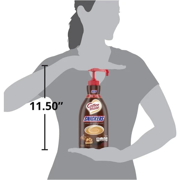 Coffee Creamer, Liquid, Pump Bottle, 1.5 Liter, White - Image 7