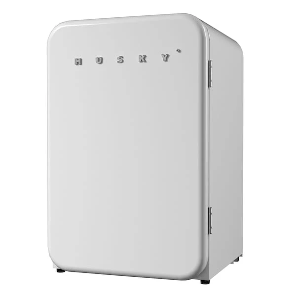 Husky Retro 3.7 Cu.Ft/106L Mini Fridge, White