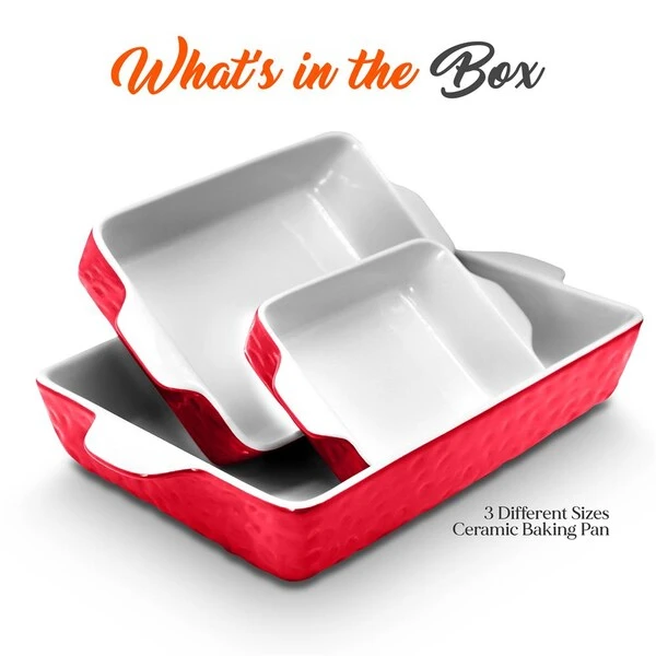 Ceramic Bakeware Red - Image 3