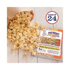 4105 CASE OF 24: Great Northern Popcorn Premium 6 Ounce Popcorn Portion Packs