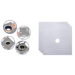 Non-Stick Stove Covers And Burner Protector, 4PK