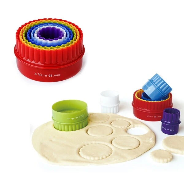 7-Pack: Two-Sided Biscuit Cutter Set For Cookies And Fondant Cakes, 7PK - Image 3