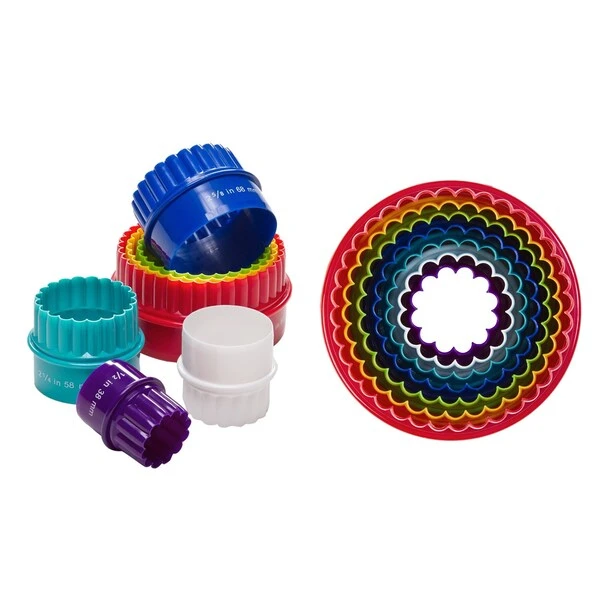 7-Pack: Two-Sided Biscuit Cutter Set For Cookies And Fondant Cakes, 7PK - Image 2