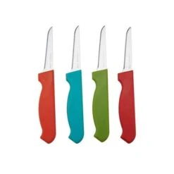 Farberware 6009323 3 In. Plastic & Stainless Steel Paring Knife Set - 4 Piece