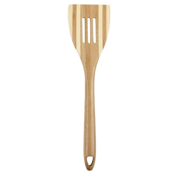 12 In. Pro Chef Beige Bamboo Slotted Spatula