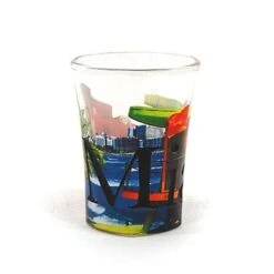 Americaware SGMIA04 Miami Full Color Etched Shot Glass
