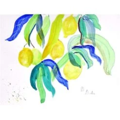 Betsy Drake PM1112 Lemon Tree Place Mat - Set Of 4