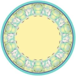 Betsy Drake TR025 58 In. Egret Round Table Cloth