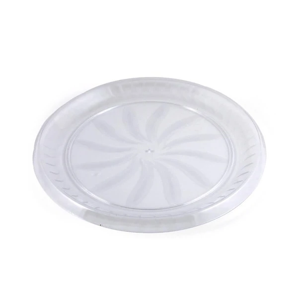 MPI72126 PE 12 In. Clear Swirl Tray, 18PK