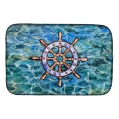 Steering Wheel Helm Dish Drying Mat
