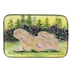 Lhasa Apso Dish Drying Mat