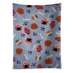 Dog House Collection Longhair Red Dachshund Kitchen Towel