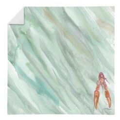 Crawfish On Sage Green Napkin