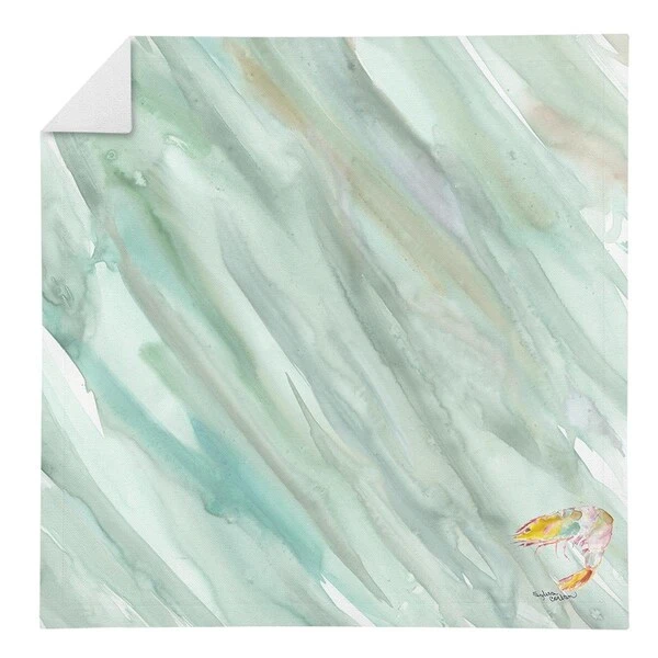 Shrimp No.1 On Sage Green Napkin