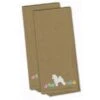 Bichon Frise Easter Tan Embroidered Kitchen Towel
