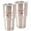 Dicksons SSTUM-37 30 Oz Stainless Steel Cold Or Hot Cup Tumbler - Blessed