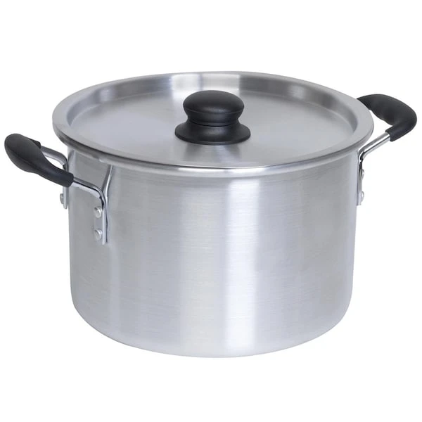 8 Qt. Imusa Aluminum Stock Pot With Lid, Silver