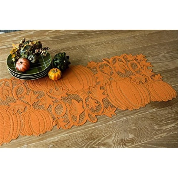 14 X 36 In. Pumpkin Vine Table Runner