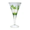 AC-0503 Palm Tree Classic Series V Shape 14 Oz Wine Glass - Set Of 4