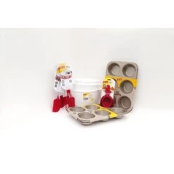 PD-GLD-JCK-RD Glad Jumbo Muffin & Cupcake Kit, Red & White