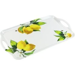 Reston Lloyd 07419 Melamine Rectangular Tray Fresh Lemons