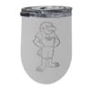 R & R Imports ITWE-C-SMS20W Southern Mississippi Golden Eagles 12 Oz Insulated Wine Stainless Steel Tumbler; White