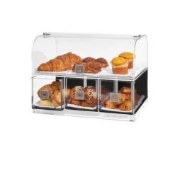 Dome 3 Drawer Bakery With 3 Row Divider Tray