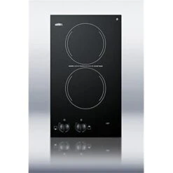 Summit CCE213SS 115V 2 Burner Coil Cooktop; Stainless Steel