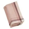 SARO 9745.SL20S 20 In. Square Cotton Table Napkins With Stitched Border Design - Salmon Set Of 4