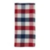 SARO 9023.M20S 20 In. Square Cotton Table Napkins With Gingham Check Design - Set Of 4