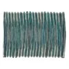 SARO 4500.TQ1420B 14 X 20 In. Oblong Water Hyacinth Table Mats Turquoise - Set Of 4
