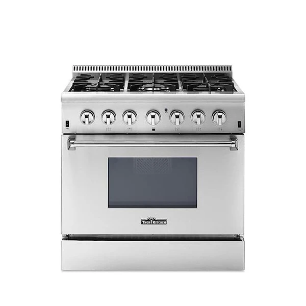 Thor Kitchen HRD3606U 36 In. Professional Stainless Steel Dual Fuel Range