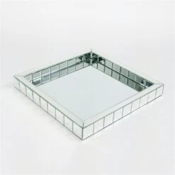 16.5 X 16.5 X 2 In. Beveled Mirror Tray, Mirror
