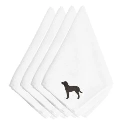 American Water Spaniel Embroidered Napkins, Set Of 4